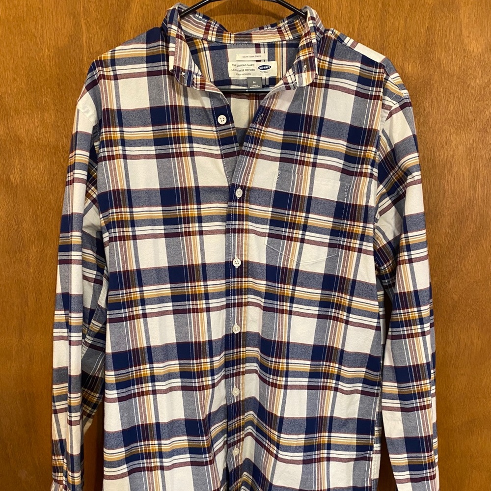 Long sleeve plaid button up